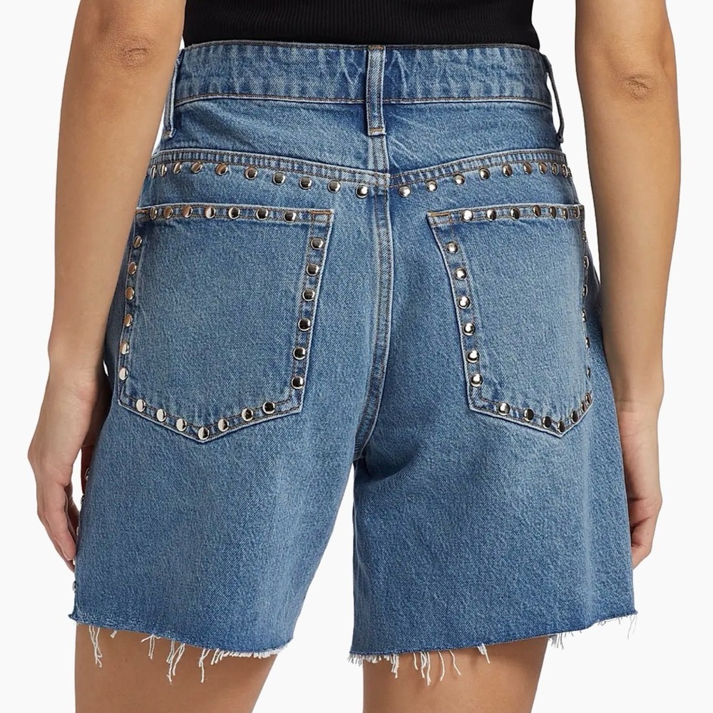 Reformation Raye Studded Denim short 31
